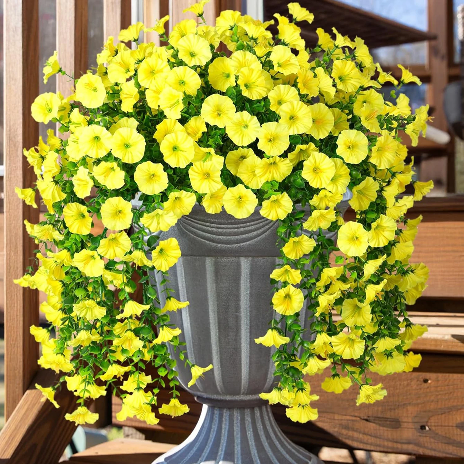Artificial Flowers Vine Morning Glory Wedding Bride Home Room Table Festival Decor Outdoor Yard Garden Arch  Wall DIY Gift Props image 4