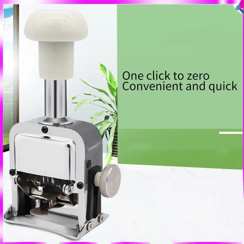 N96R 1 Juego de codificador automático, máquina de números de 4 dígitos, fecha de producción, codificador Manual, máquina avanzada de numeración, color blanco