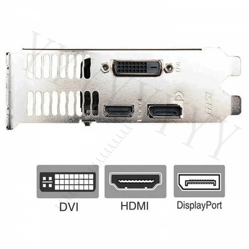 Y+  for MSI GTX 1650 Full Height Bracket for Video Graphics Card DVI HDMI DP 688653I