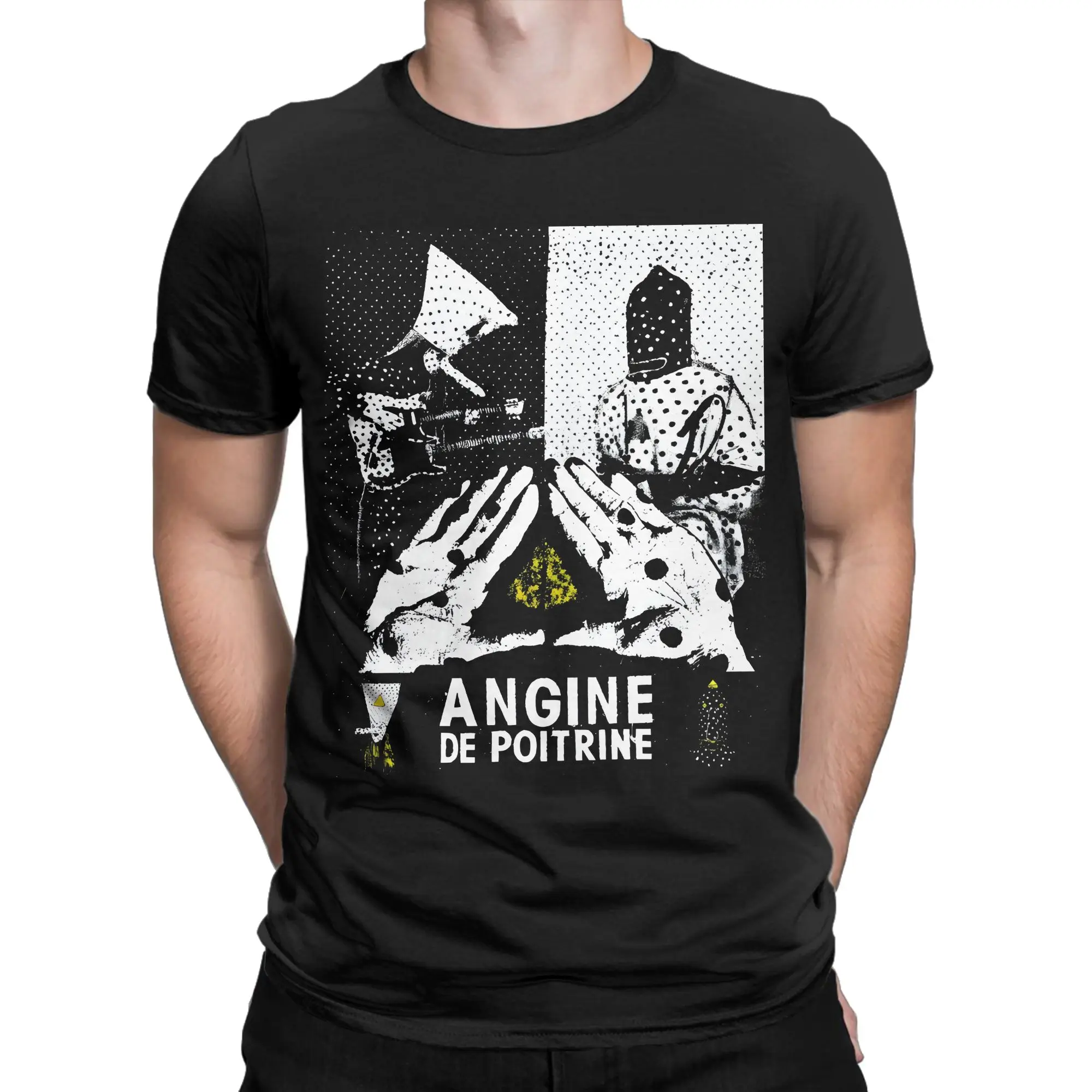 Angine De Poitrine Rock Band T Shirt Beach  Vintage T-Shirts Cotton Leisure Tshirt For Adult Custom DIY Clothes