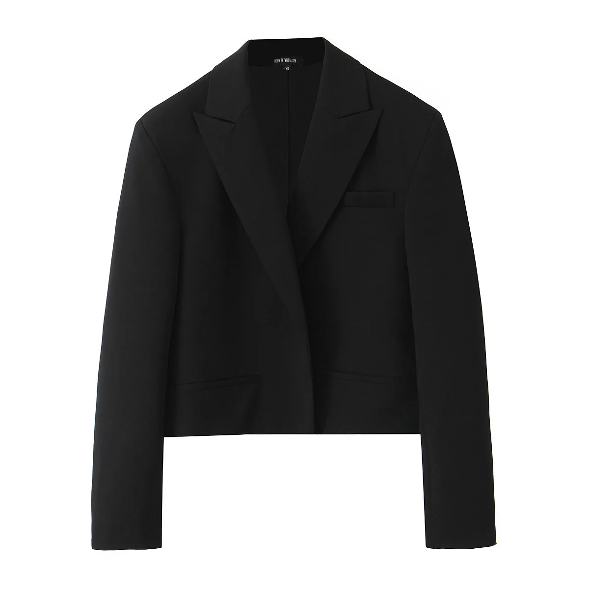 Fine Striped Loose Short Long Sleeve Women's Blazer