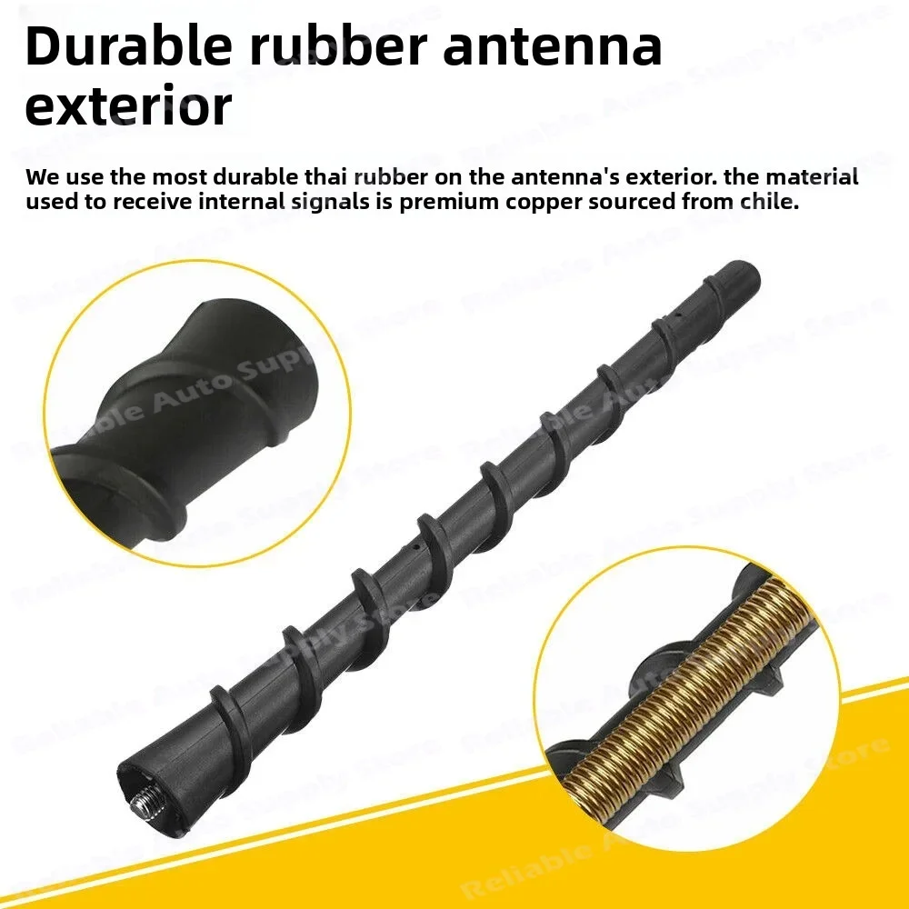 7 Inch Short Antenna Universal Threaded For Jeep Ford F150 AM FM Radio Signal Reception Stubby Upgrade Car Accessories