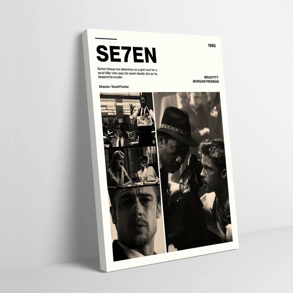 

Постер с принтом из фильма Se7en, настенная живопись на холсте, подарок для украшения дома, декора комнаты, эстетического искусства