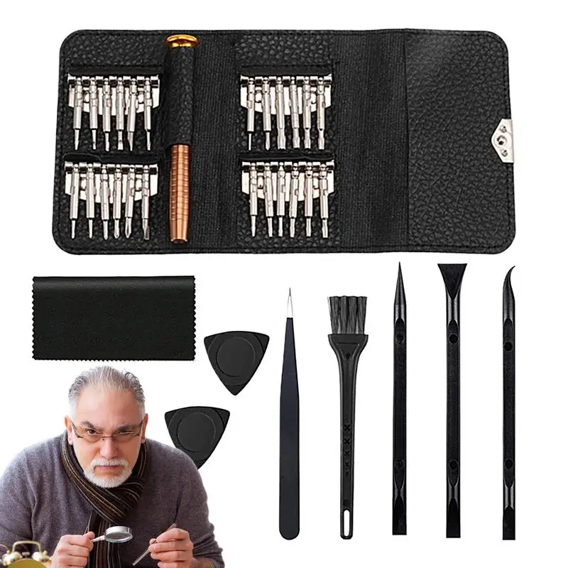 Precision Screwdriver Set 25 In 1 Eyeglass Repair Tool Kit Maintenance Tools For Phone Computer Watch Laptop Eyeglass Electronic