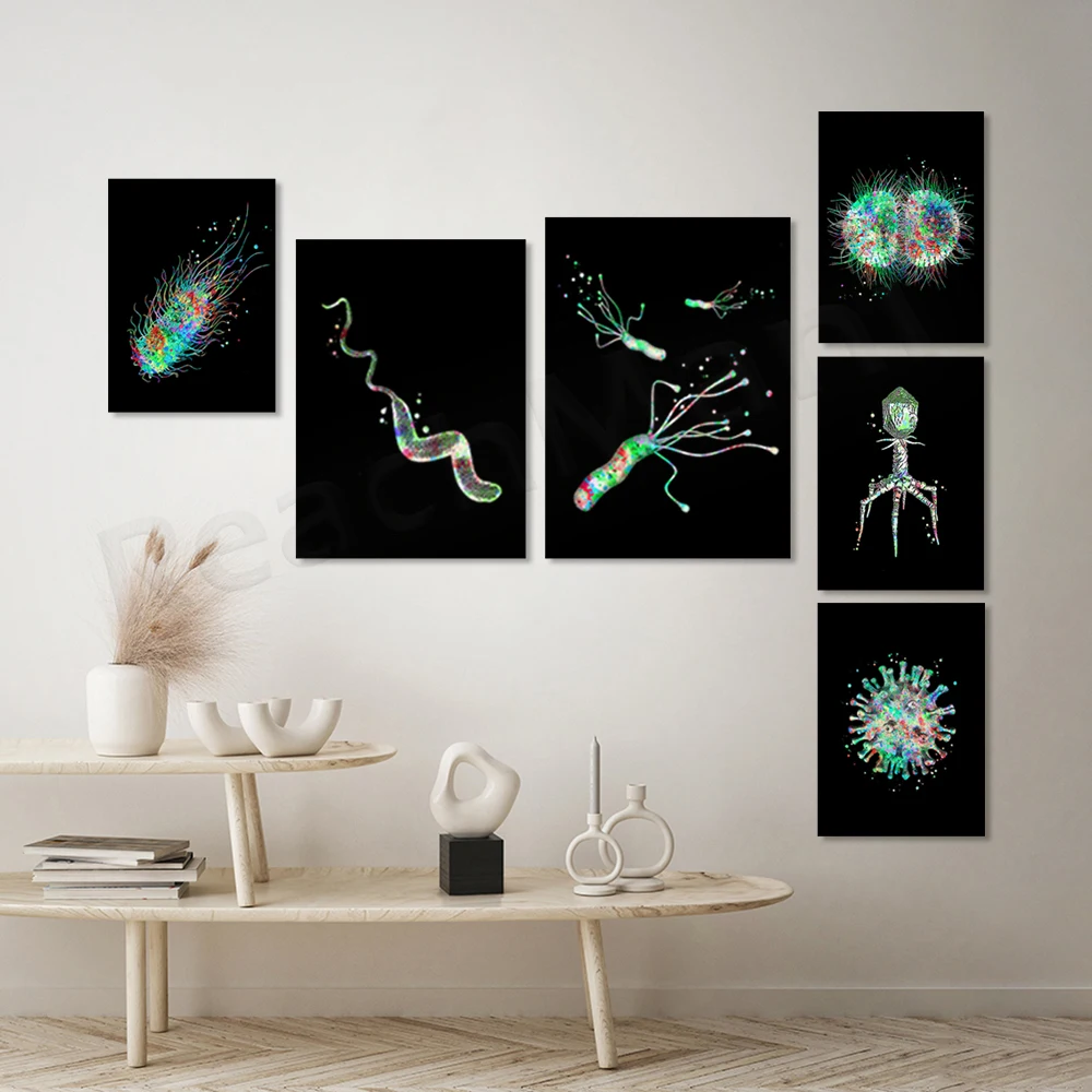 Affiche d'art de microbiologie - Medical Lab Posters avis et prix
