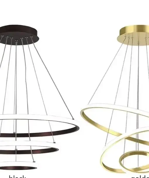 

Modern Simple LED Pendant Chandelier High Brightness Decor Ornament for Livingroom Dining Room Bedroom Adjustable Hanging Lamp