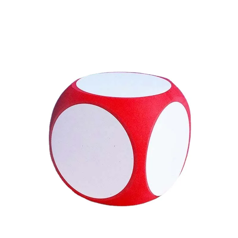 Cube effaçable à sec pour la pratique des maths, 4x4 pouces, ensemble de dés, tableau blanc