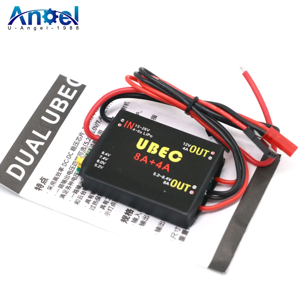 

2S-6S 6-36V UBEC-8A BEC DUAL UBEC 8A/16A 5.2/6.0/7.4v/8.4v Servo Separate Power Supply RC Car Fix-Wing Airplane Robot Arm