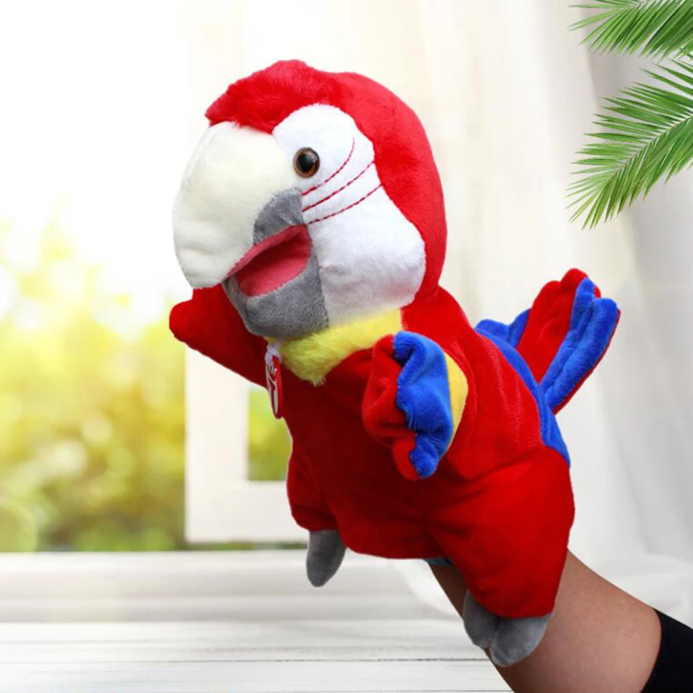 Parrot Hand Puppet Children Plush Toy