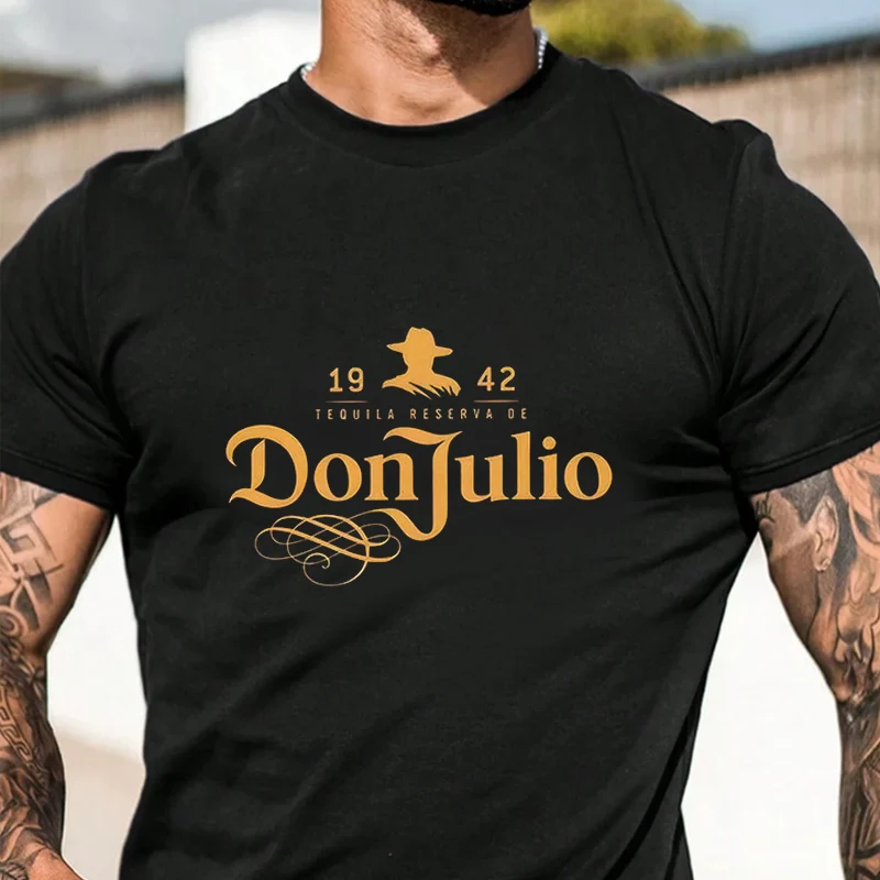 

Don Julio Graphic Motorcycle T-Shirt Men Hip Hop Streetwear Unisex Casual Fashionable Short Sleeve Tops