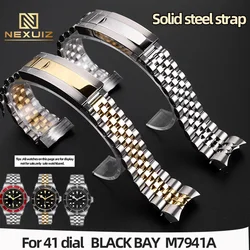 Solid Steel Strap For Tudor BLACK BAY  41 Dial M7941A Watch Band With 21 22mm Silver Mediumgold Men's Stainless Steel Bracelet