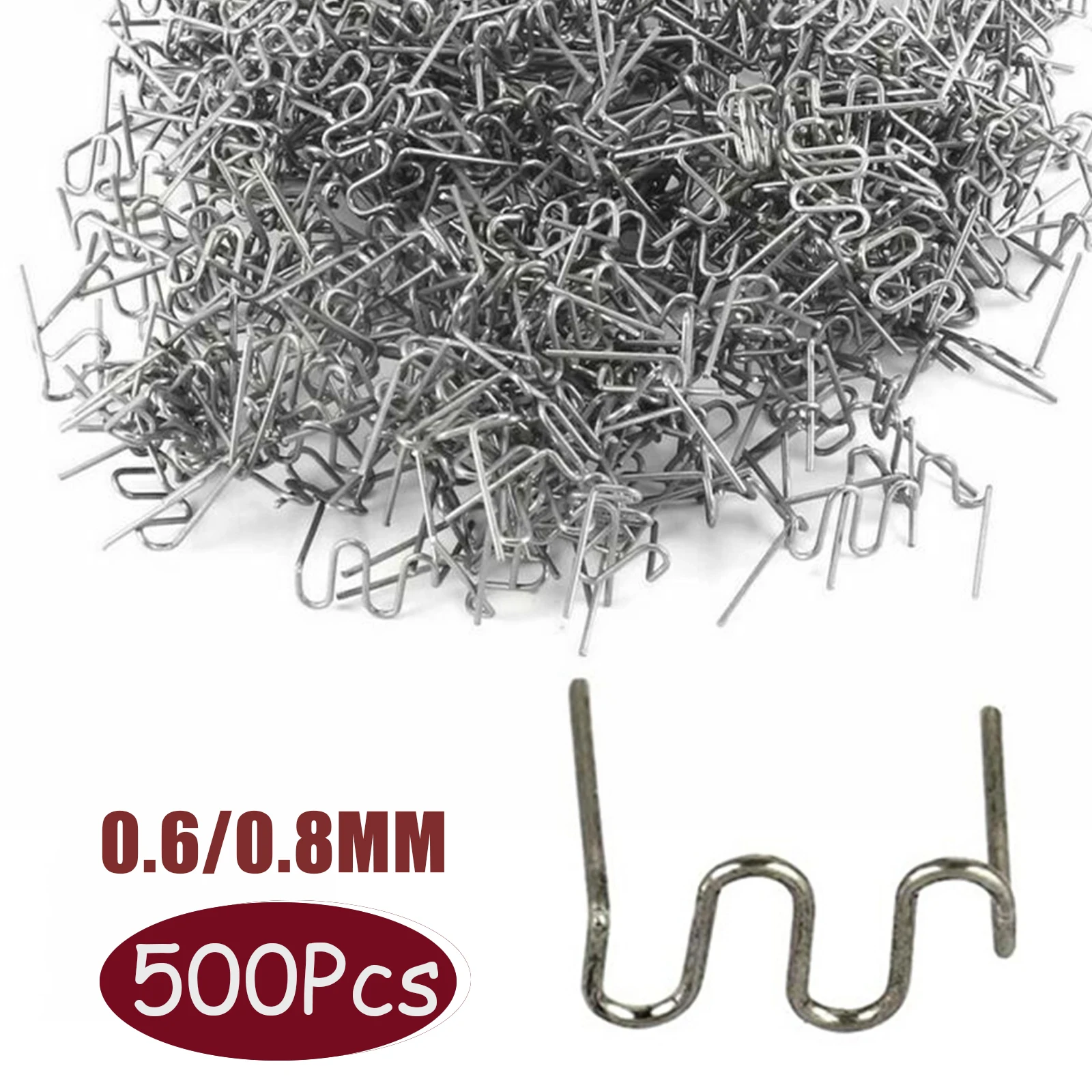 500PCS Plastic Welder Machine Automotive Nail Standard Pre Hot Stapler Repair Kit Machine Welding Wire Car Bumper Repair Tool