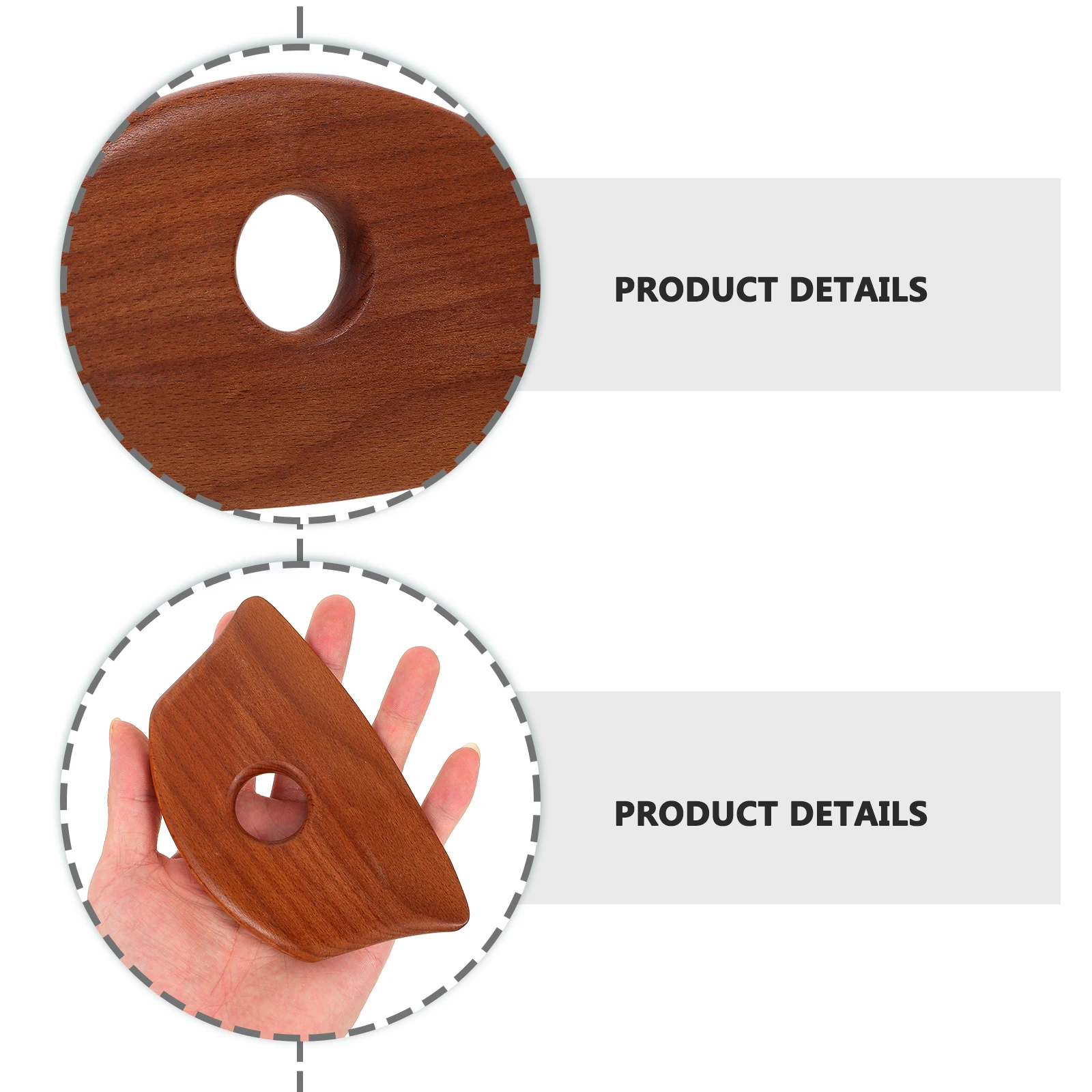 

1pc Gua Sha Scraping Board Natural Wood Massage Tool Beauty Scrape Plate Pain Relief Portable Body Treatment Ergonomic Design