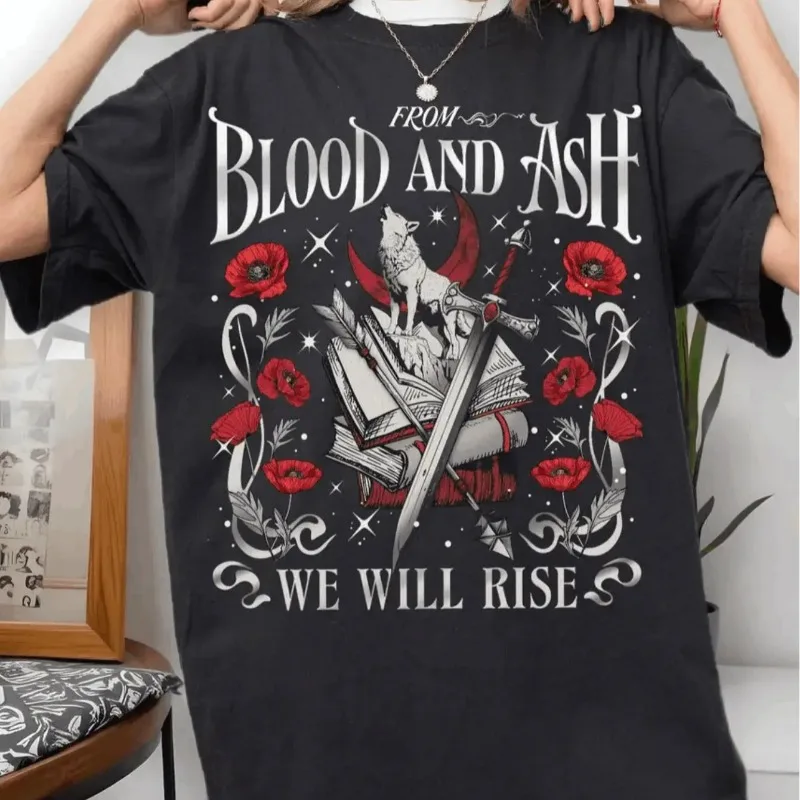 

Blood and Grey "TV Drama Inspiration T-shirt All Season Pure Cotton Casual Fashion Suitable for Both Men and Women