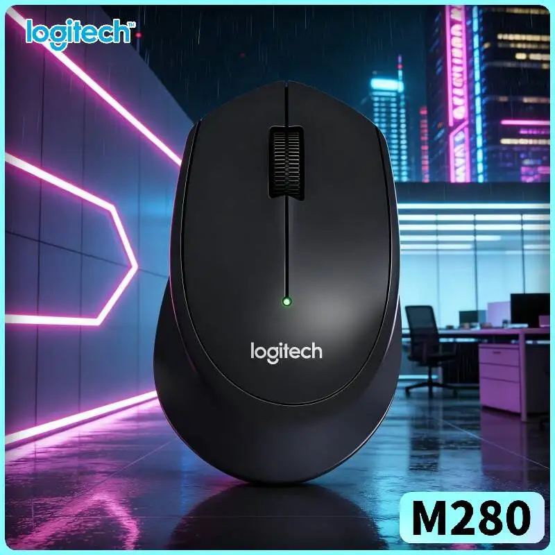 

Logitech M280 Ergonomic Wireless Mouse Silent Click 10m Connection 18-Month Battery Easy Setup for Study Desktop