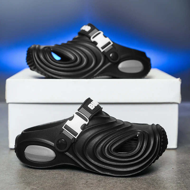 

Outdoor Sandals for Boy Beach Closed Toe Breathable Non-slip Kids Shoes Summer Comfortable Men Boys Clogs Casual Sports