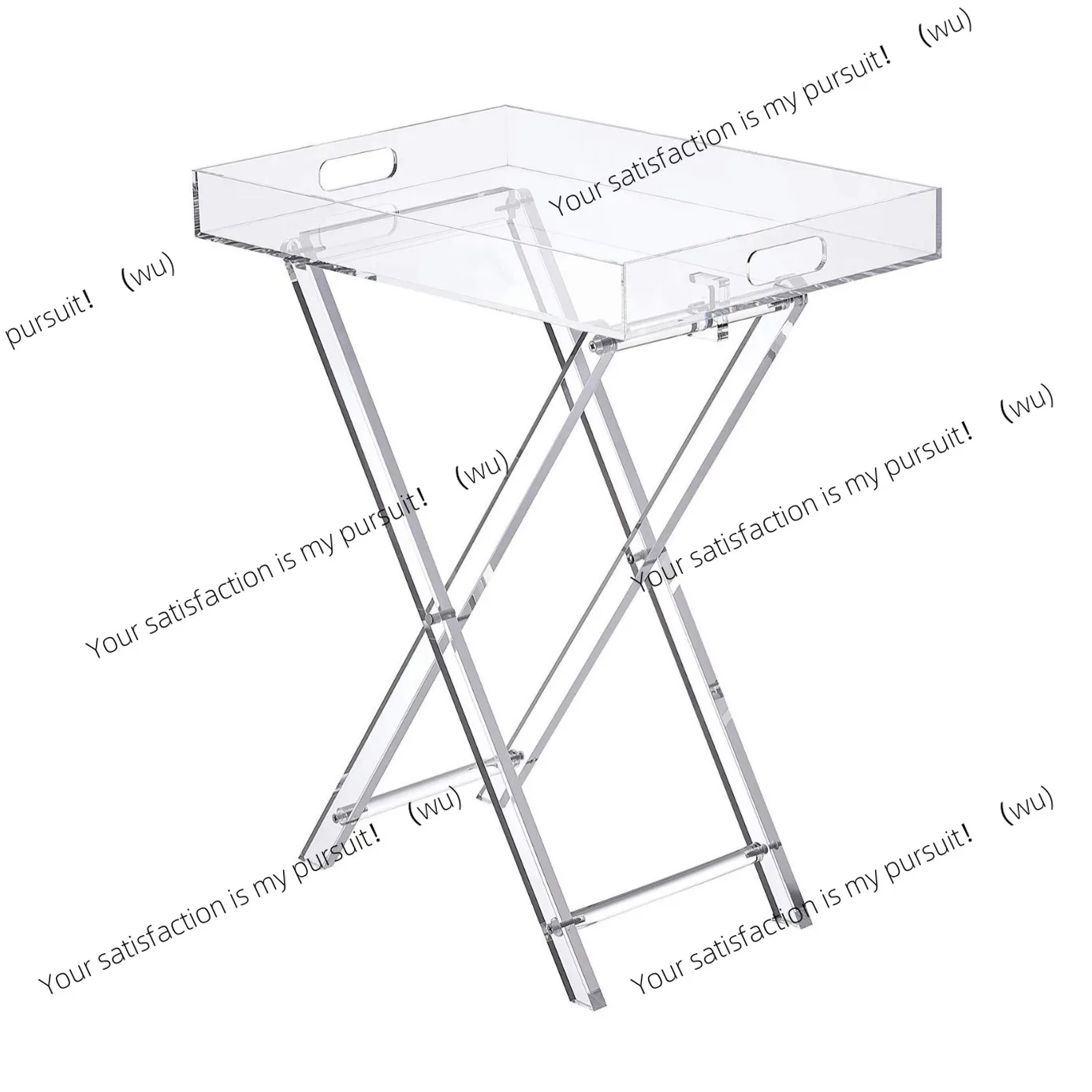 

Acrylic folding table Portable folding coffee table Internet celebrity transparent coffee table Simple bedside storage tray