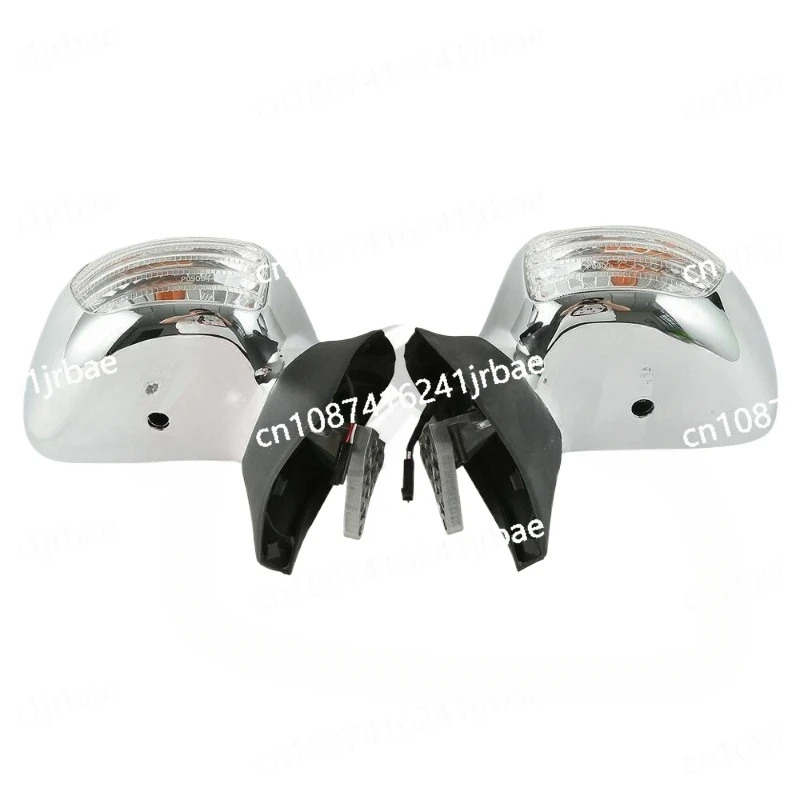 Motorcycle Side Rear View Mirrors LED Turn Signals For Honda Goldwing GL1800 2001-2017