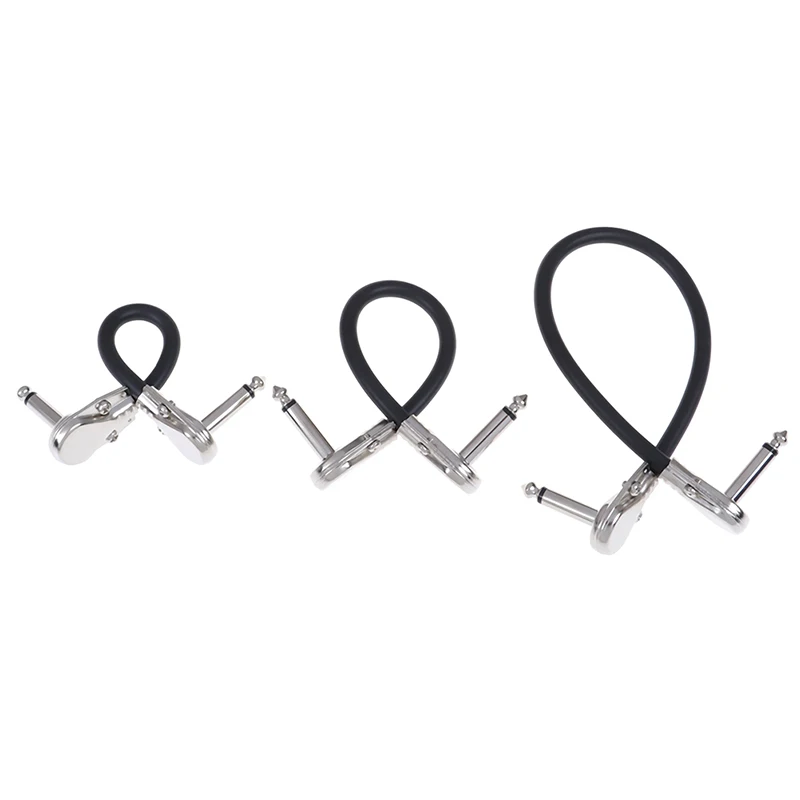 15/20/30cm Guitar Cables Guitar Effect Patch Cable Instrument Wire Right Angle Pedal high quality