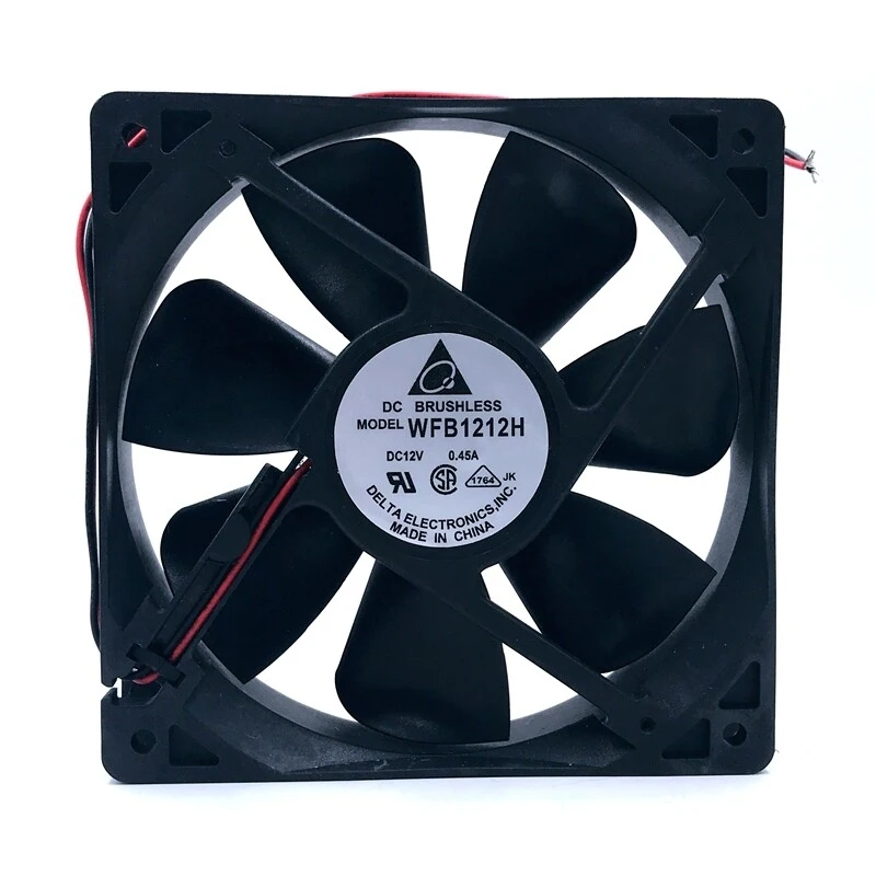 S+   Delta WFB1212H Server Dual Ball Bearing Cooling Fan DC 12V 0.45A 12CM 120*120*25