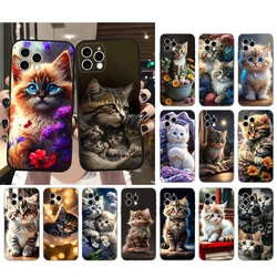 Cute baby kitten Cat Phone Case For iphone 17 Pro Max Air 16 15 14 13 Pro Max 15 16 Pro 15Plus Shell