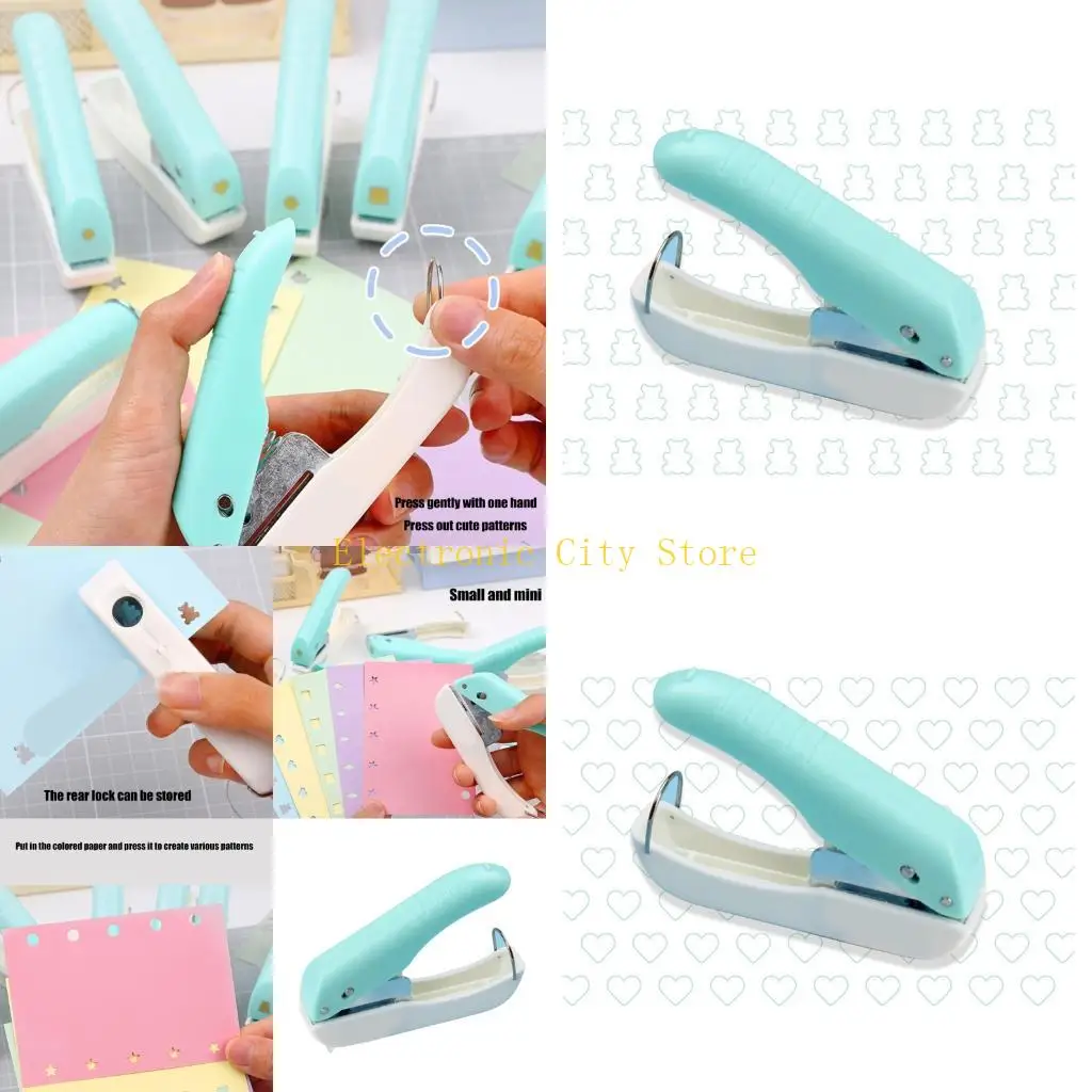 Paper Puncher For Kids Adult Art Craft Laminate Cardboard Photo Card Making HU8D