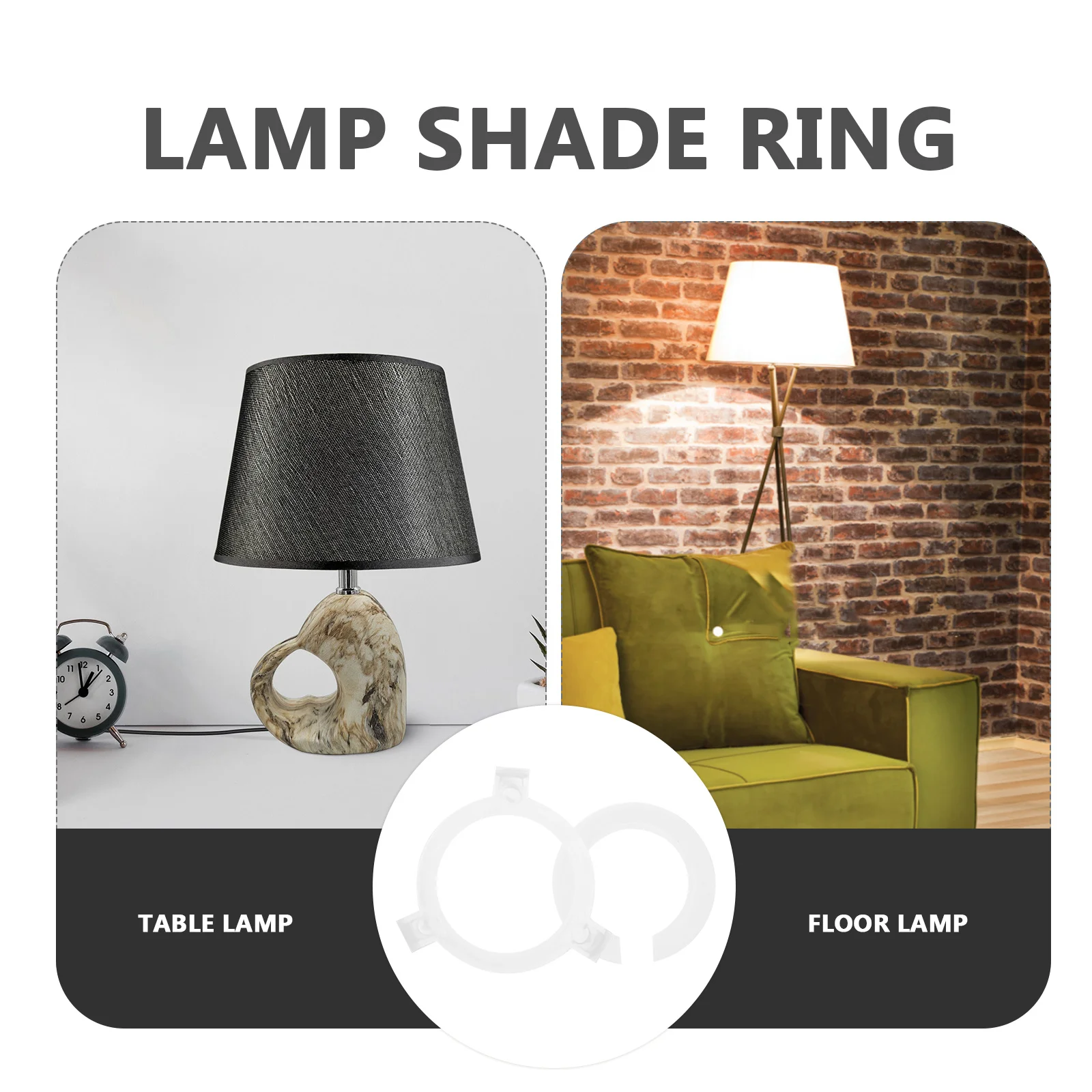 

10pcs Lamp Shade Adapter Ring E27 To E14 Reducer Plastic Lampshade Converter Lightweight Durable Fitting For Light Fixtures