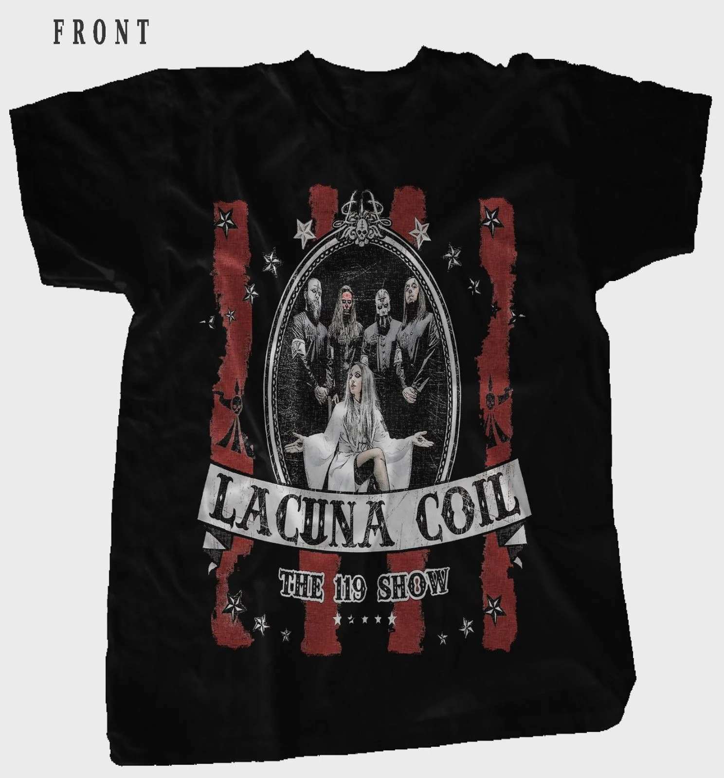 Trip the Darkness Lacuna Coil Black T-Shirt Cotton S-234XL