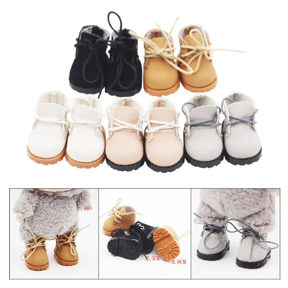 Versatile 3.8CM FOR Doll Shoes Replacement DIY Mini Doll Shoes Handmade Doll Accessories Doll Leather Shoes Joint Doll