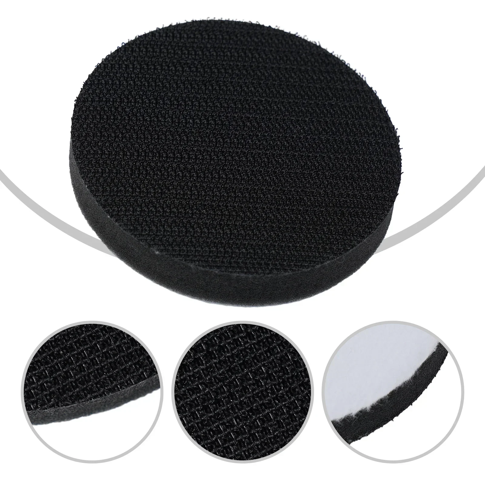 Almofada de buffer para casa, 1 peça, 2/3/4/5/6 polegadas, acessórios para ferramentas de ar, esponja super leve, branco e preto, proteção