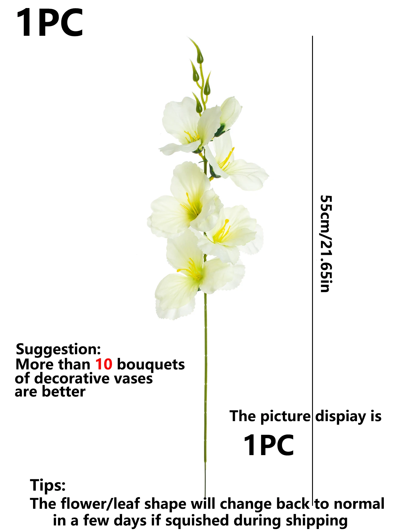 10 Stück Künstliche Phalaenopsis-Orchideen Hochzeitsblumen Wand-, Heim-, Tischdekoration Zubehör DIY-Geschenke Brautsträuße Garten-Scrapbooks – Detail 9