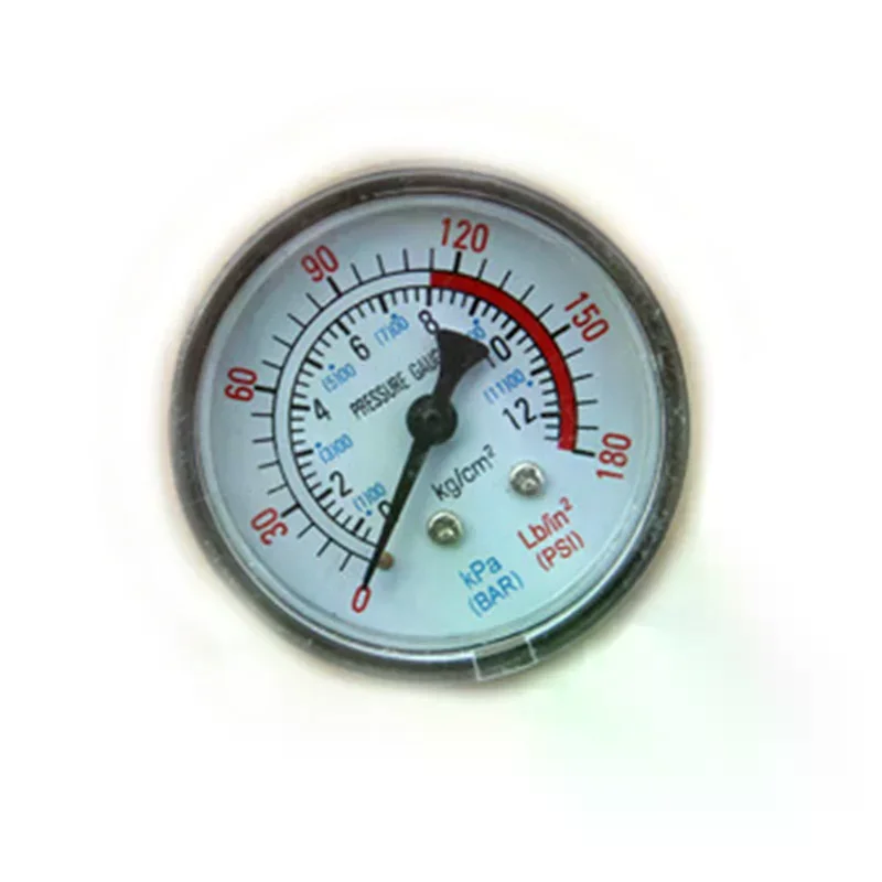 0-180PSI Air Compressor Pneumatic Hydraulic Fluid Pressure Gauge 0-12Bar new