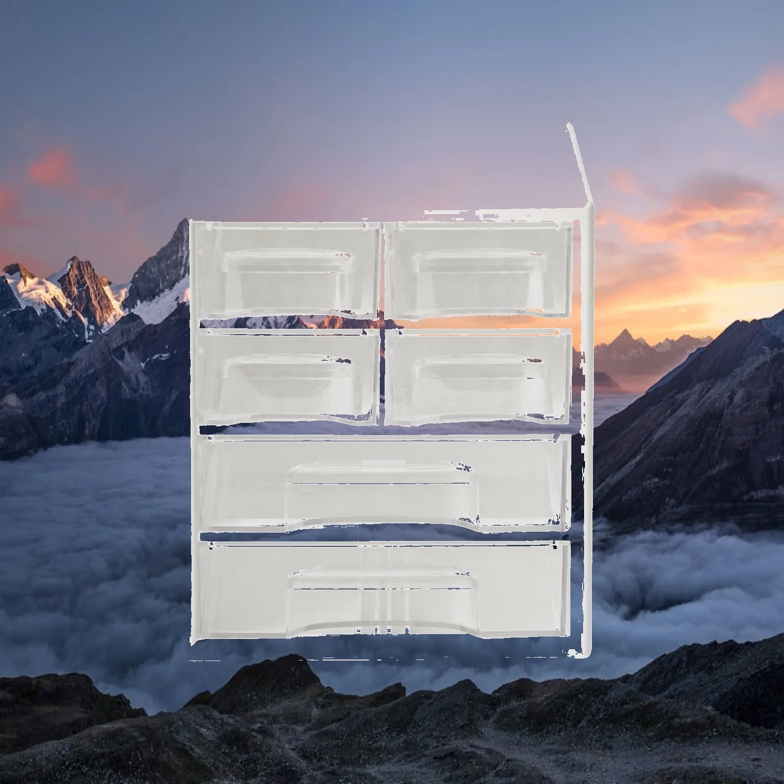 Stackable Desk Storage Organizer with Drawers for Pencils Cables and Small Essentials Workspace Tidy