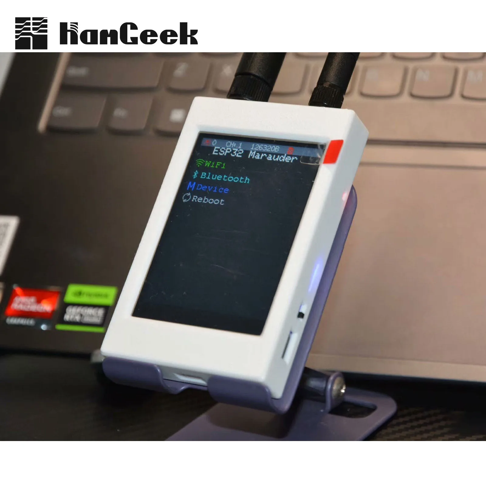 Последняя прошивка HamGeek 1,7.0 ESP32 Макетная плата 2,4 ГГц Wi-Fi Bluetooth-GPS с 2,8-дюймовым экраном для Marauder
