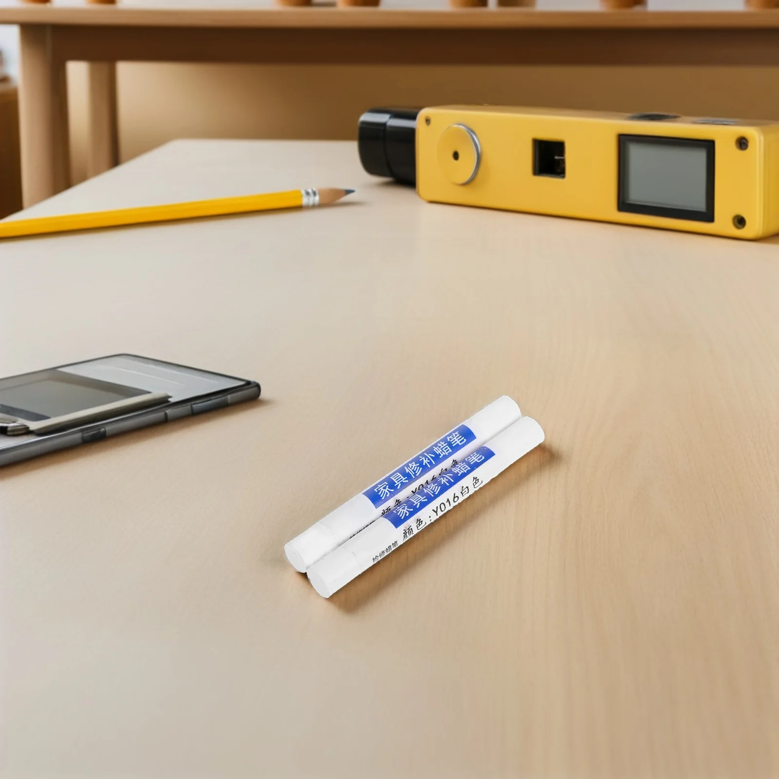 

4Pcs Wood Furniture Crayons Repair Kit Quick Scratch Filler Sticks for Floors Tables Cabinets Doors Restoration Wax