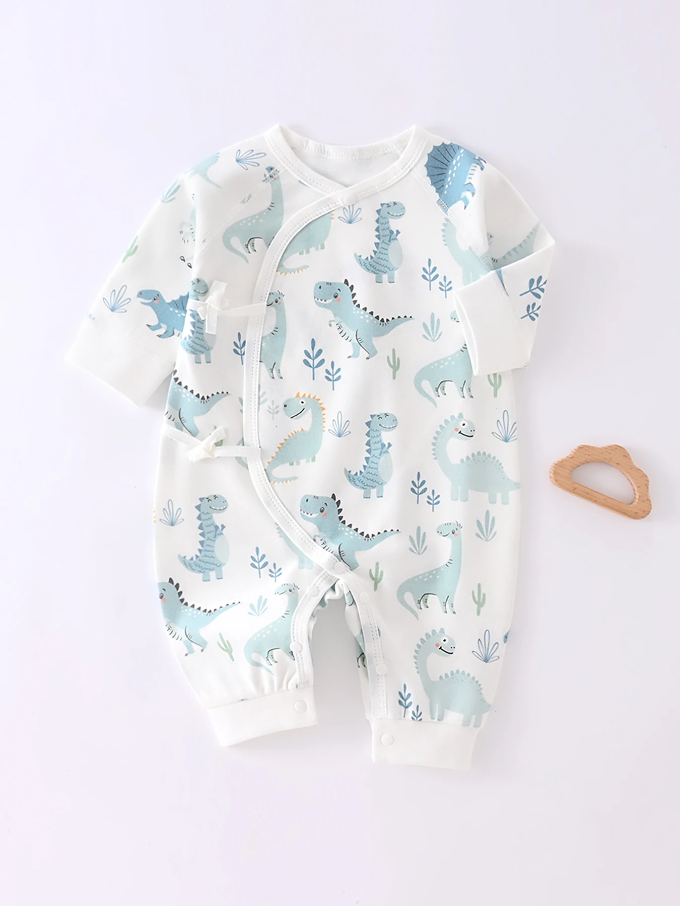 

Baby Onesie Long Sleeve Pure Cotton Dinosaur Onesie Boys Girls Newborn Onesie For Four Seasons Newborn gift