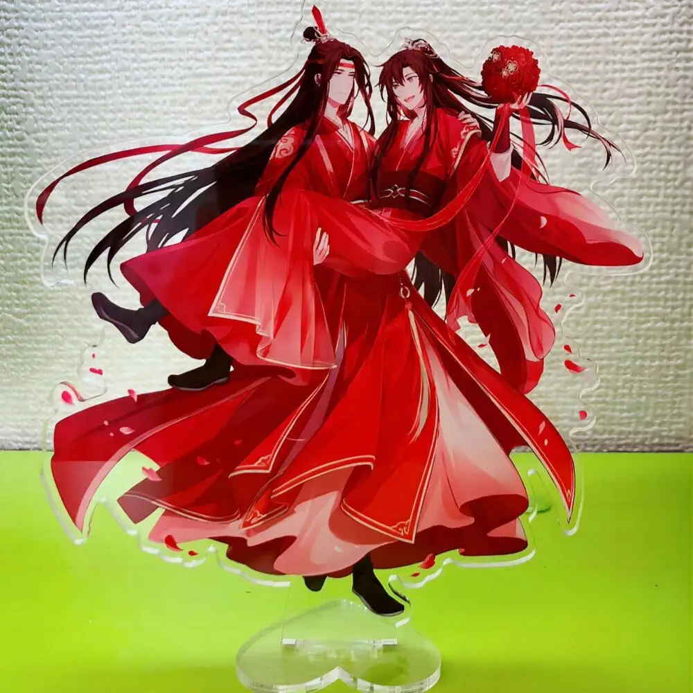 

Cute Cartoon 15Cm Grandmaster of Demonic Cultivation Wei Wuxian Blue Forgetting Machine Anime Acrylic Signboard Desktop Ornament