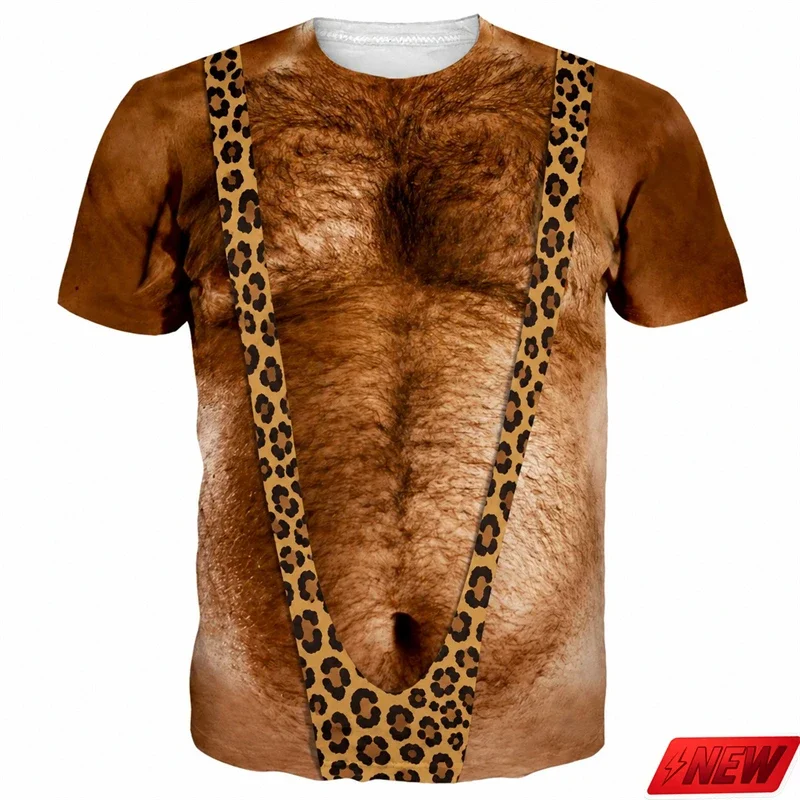 Men's Fun, Realistic 3D Design Featuring A Hairy 