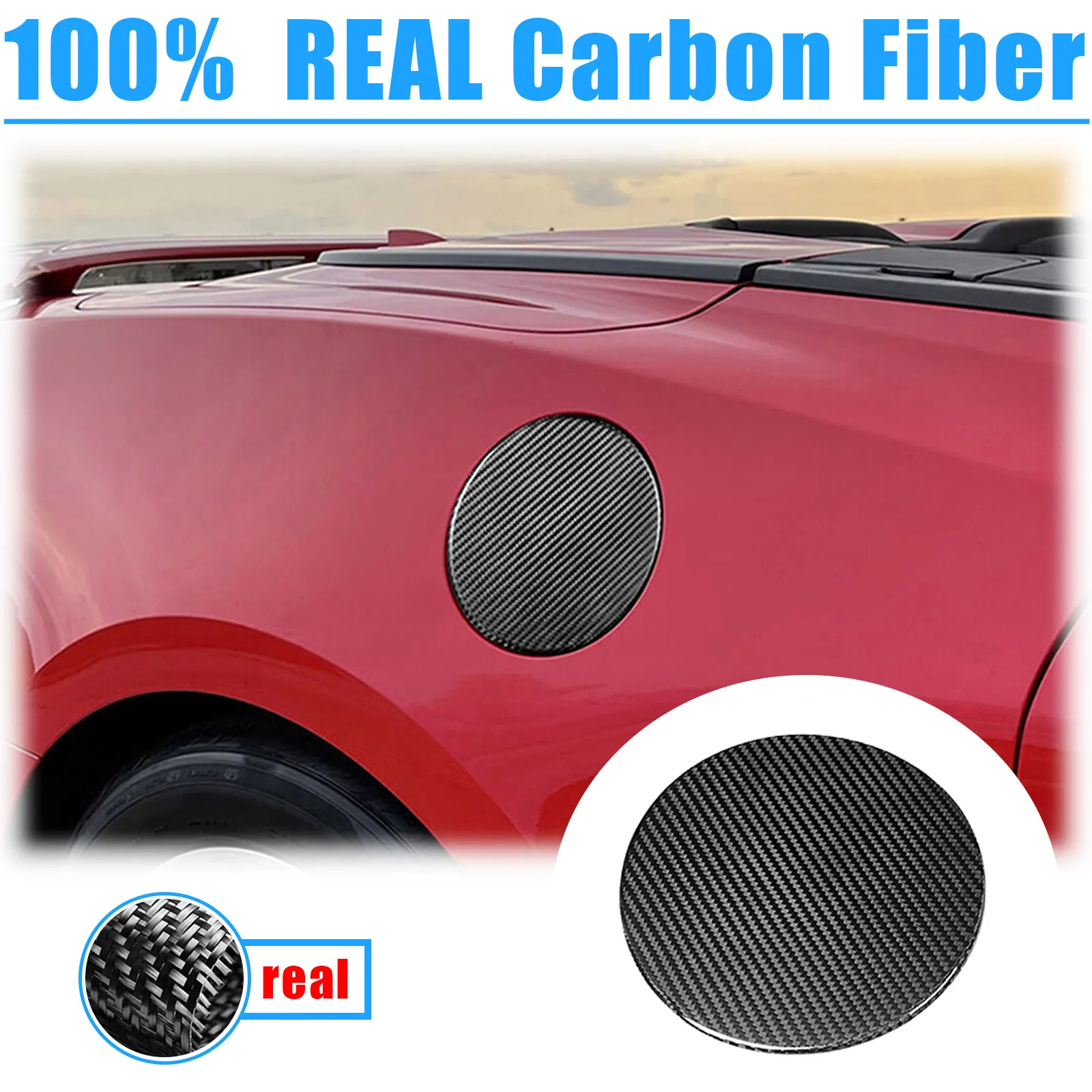 Car Fuel Tank Cap Decorative Trim For Chevrolet Camaro 2016-2019 view 3