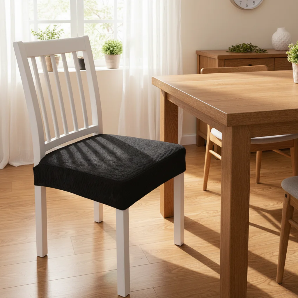 Stretch Spandex Chair CoversSolid Color Slipcover Washable Four Season Universal Anti-Dust Chair Covers Removable Chair Cover