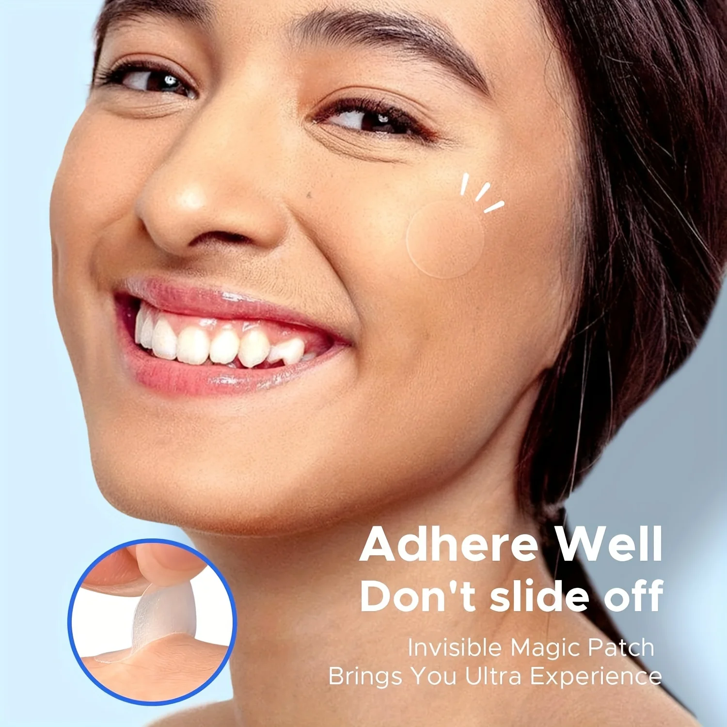 "ملصقات حب الشباب الشفافة غير المرئية لعلاج بقع البثور المائية للوجه، خالية من الزيوت، للاستخدام ليلا ونهارا" #2