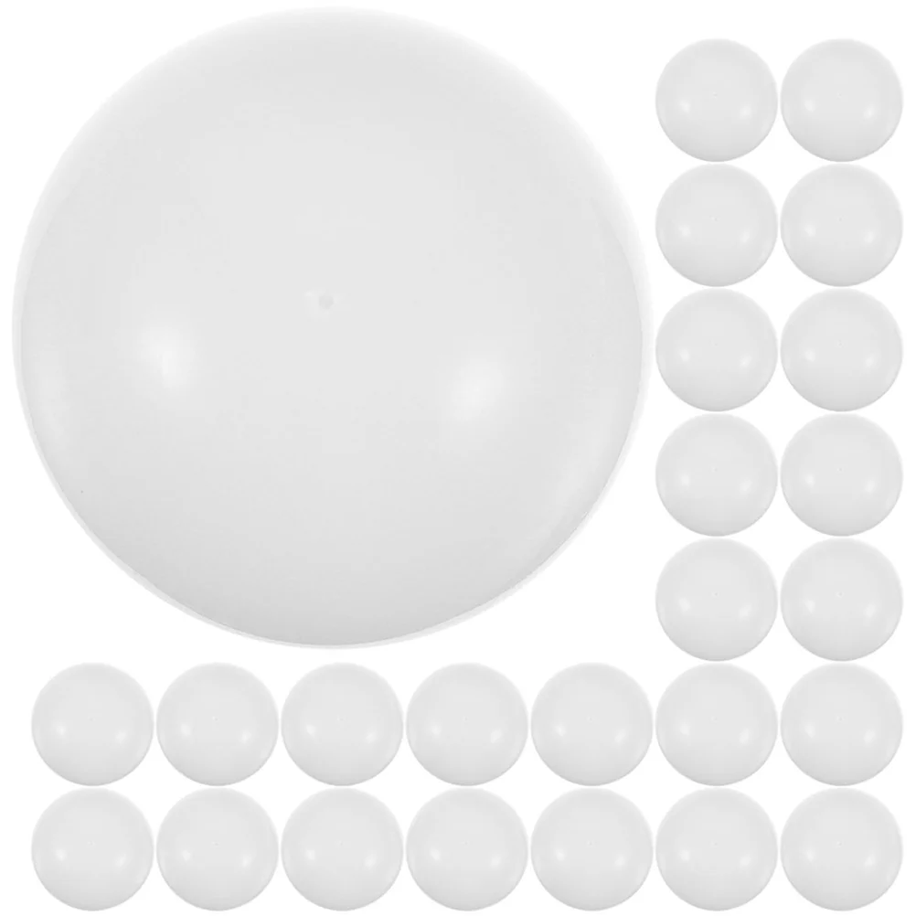 40 Pcs Lottery Ball No Stuffing Game Balls Props Number White Sphere Raffle Child