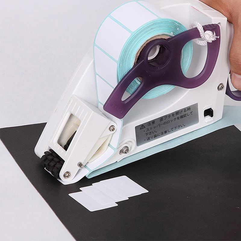 آلة وضع العلامات اليدوية، أداة وضع الملصقات المحمولة باليد، آلة التسعير اليدوية، زجاجة مستديرة، شارة السعر، ملصق مسطح