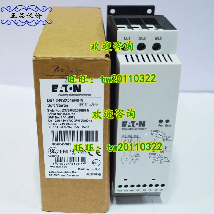 [Physical Photo] DS7-340SX016N0-N American Eaton ETN/Muller Soft Starter, Bargaining