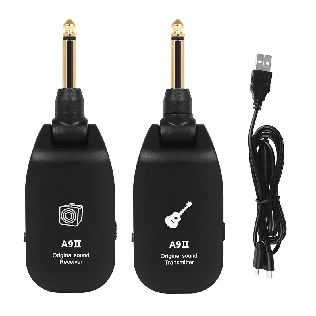 

Guitar Wireless Transmitter Receiver 2.4GH Acoustic Transmission Noise Reduction Wireless Transceiver Electric Guitar Accessory