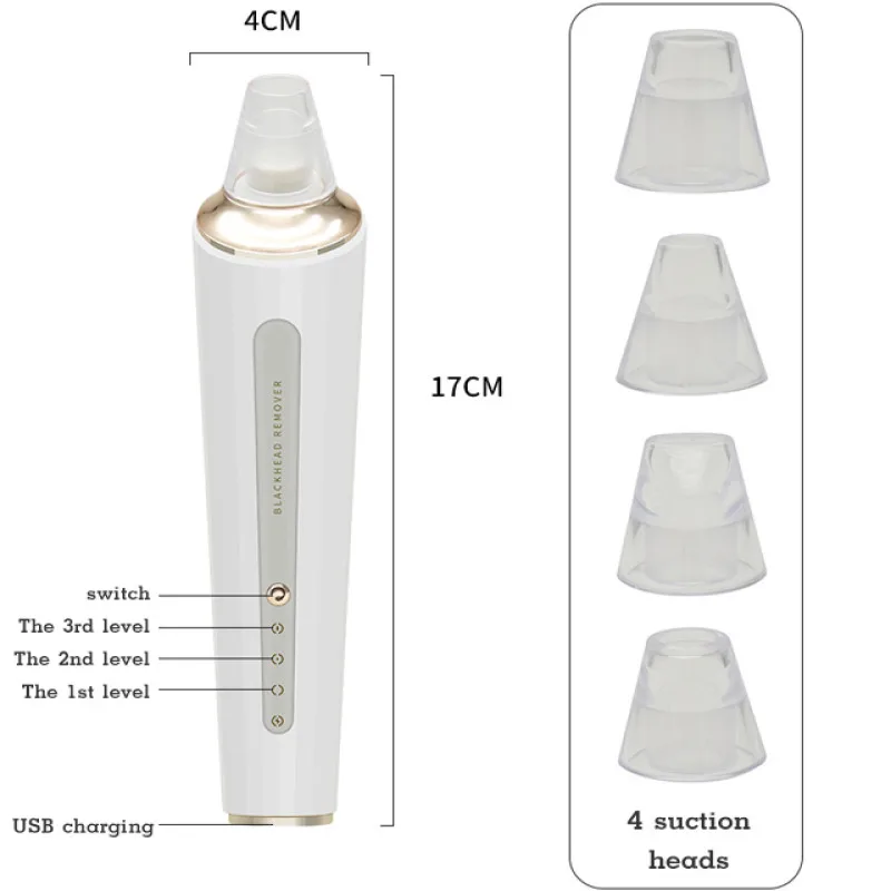 Elektrischer Porenreiniger für den Haushalt, USB-Aufladung, Hautpflege-Werkzeug zum Entfernen von Mitessern