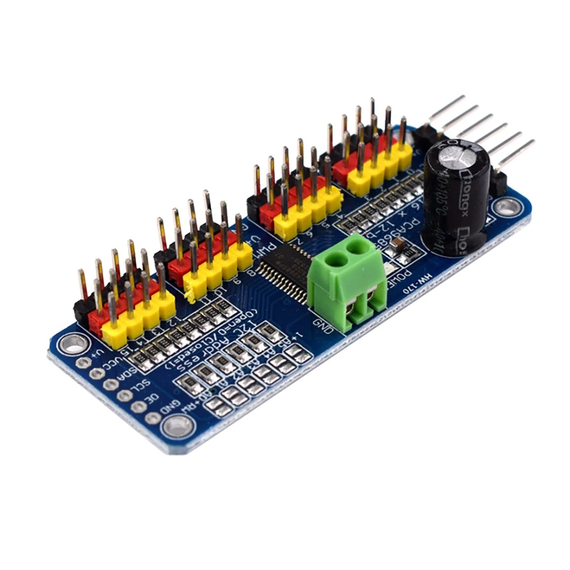 

Popular (170)16Ch PWM/Servo/Servo Driver Board Controller IIC PCA9685
