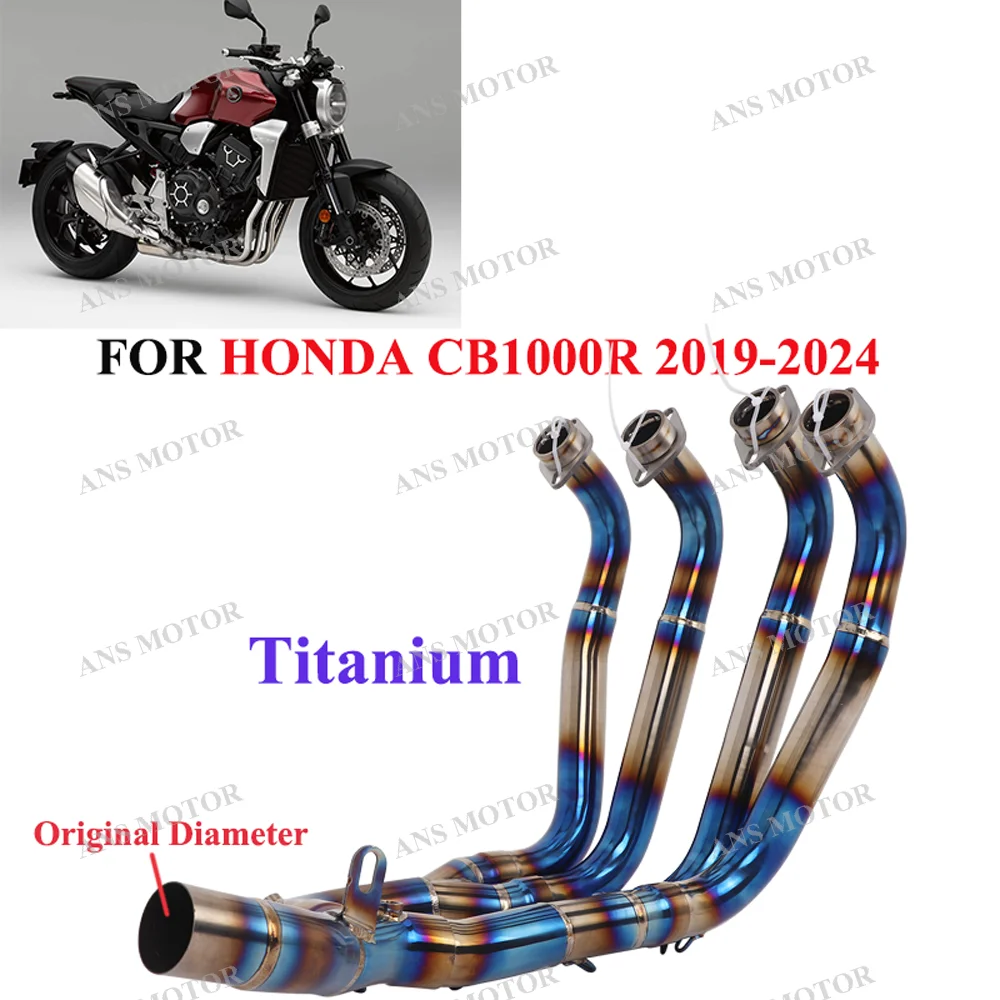 

Titanium Alloy For HONDA CB1000R 2019-2024 Motorcycle Exhaust Front Link Pipe Escape System Connect Original Muffler