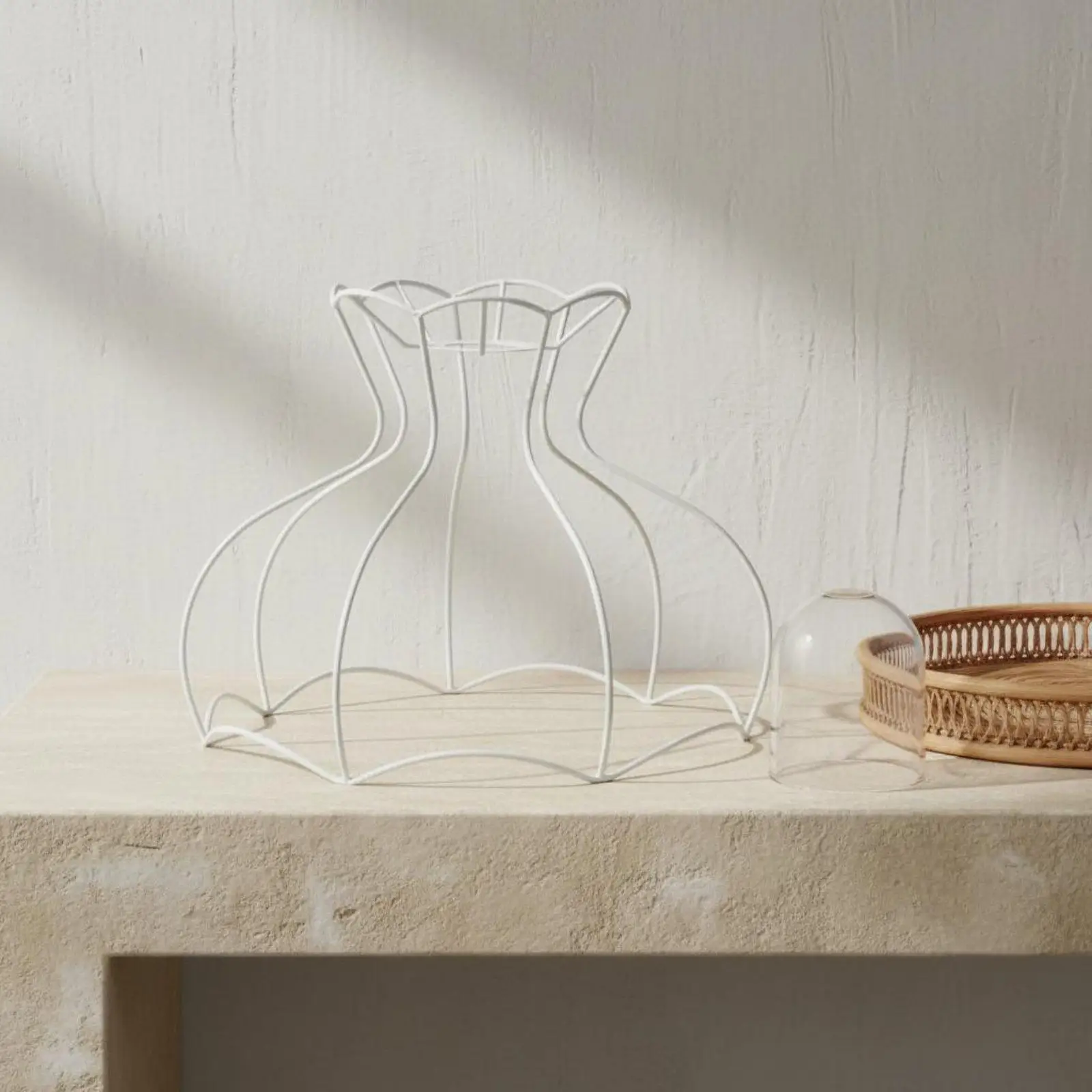 Fabric Lamp Shade DIY Lampshade Frame Replacement Modern Lampshade Skeleton for E
