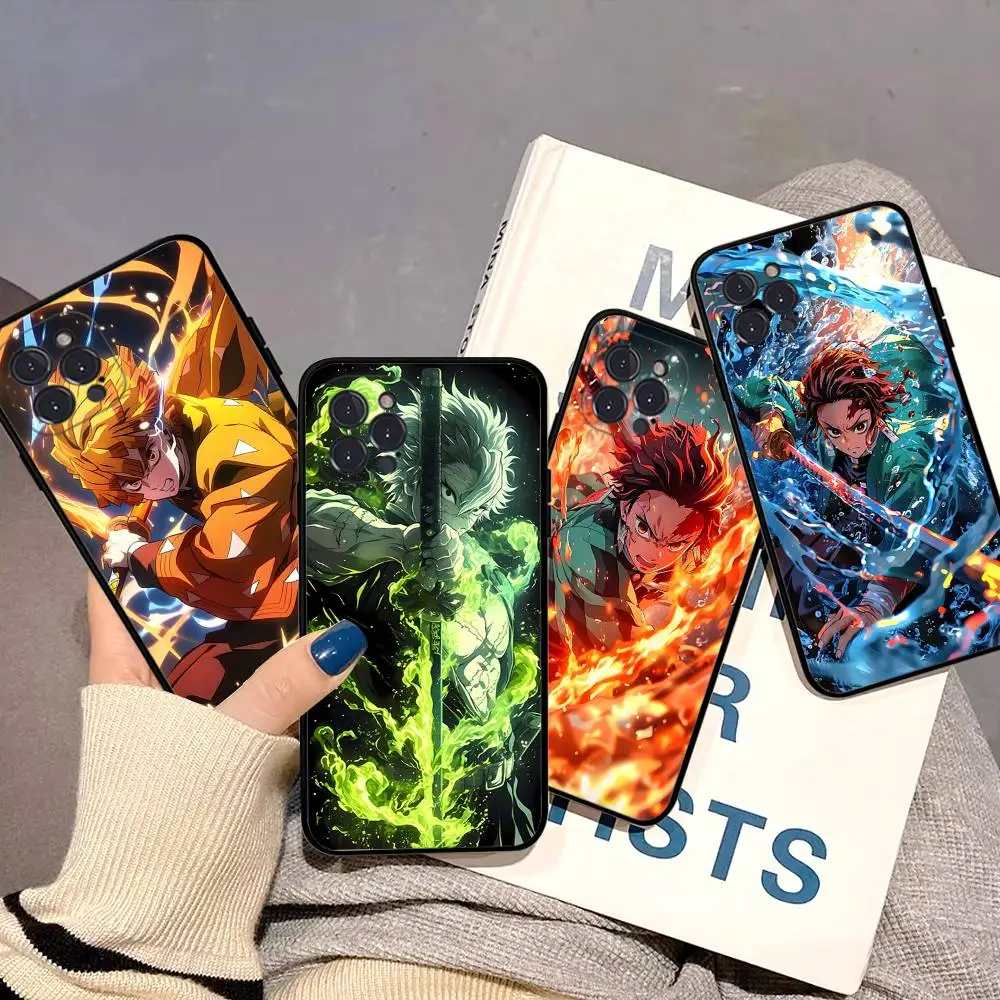 

Demon Slayer Eyes Phone Case For iPhone 16 15 14 11 12 13 Mini Pro XS Max Cover 6 7 8 Plus X Funda Shell
